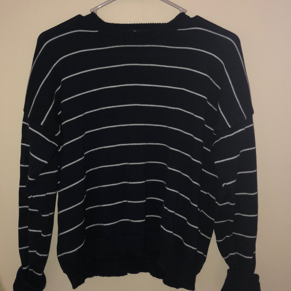 Striped Cropped Sweater